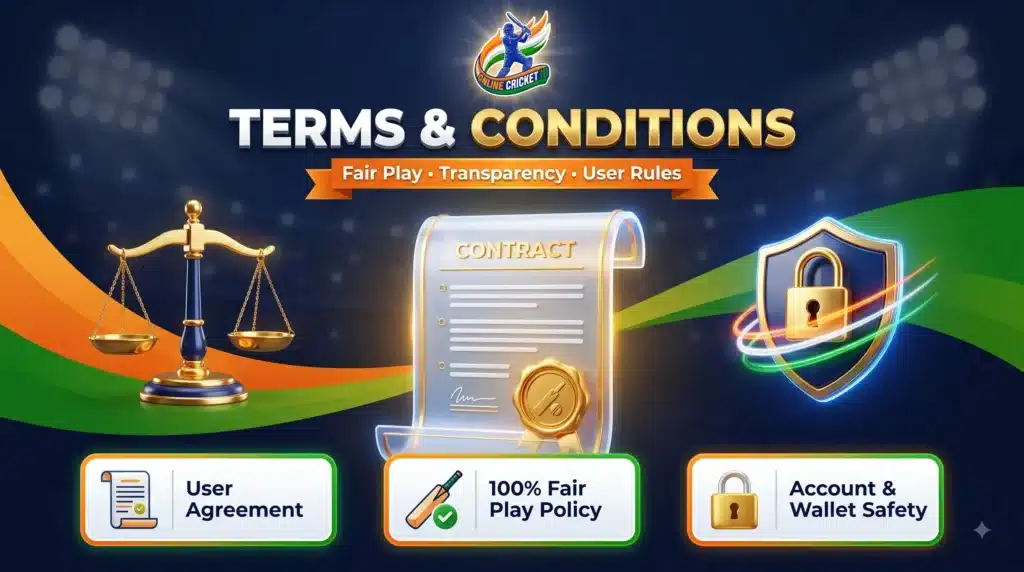 Terms and Conditions 1 Cricket ID Terms and Conditions